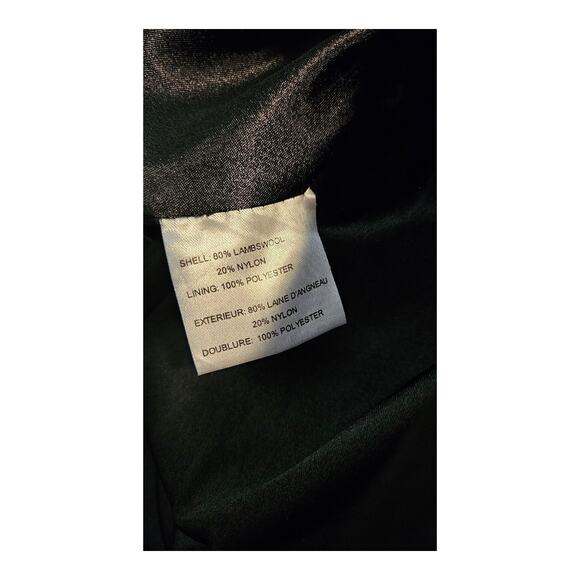 George Simonton Size 10 Black Long Sleeve Button Up Coat *flawed* - Picture 6 of 12